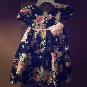 Black floral dress